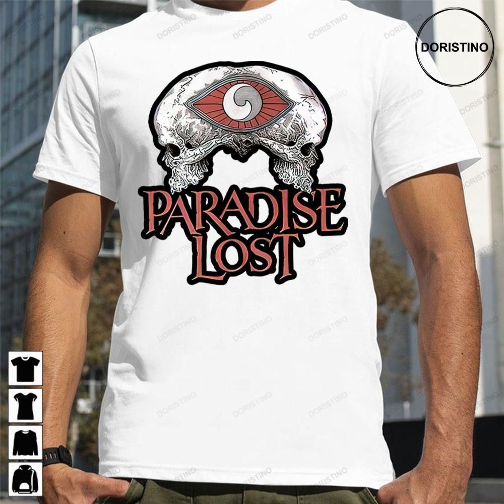 2 Skull English Gothic Metal Paradise Lost Limited Edition T-shirts
